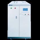 AN97030TSH  單相輸出程控變頻電源 輸出電壓低檔1～150V，高檔1～300V，效率高于85％。輸出容量：30KVA；電路方式：大屏幕液晶（320*240）顯示，IGBT/PWM脈沖寬度調(diào)節(jié)方式；工作方式：普通方式/步階方式（編程）/漸變方式（編程）
