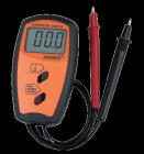 3 1/2位LCD顯示，字高18mm
電壓測(cè)量范圍：
  0~1.999V，2~19.99V，20~199.9V
電壓分辨率：(0~1.999V)1mV
            　　　(2~19.99V)10mV
           　　　 (20~100V)100mV
內(nèi)阻測(cè)量范圍：
  0~199.9m?，200~1,999m?，2~19.99?
內(nèi)阻分辨率：(0~199.9m?)0.1m?
           　　　 (200~1,999m?)1m?
           　　　 (2~19.99?)10m?
操作溫度：-10~40°C
